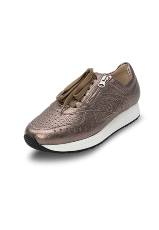 moderner Sneaker Hirschleder bronze