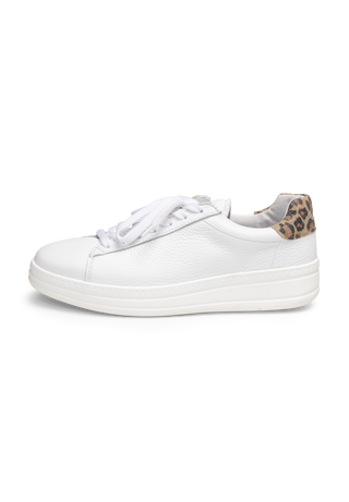 stilvoller Sneaker Hirschleder weiß