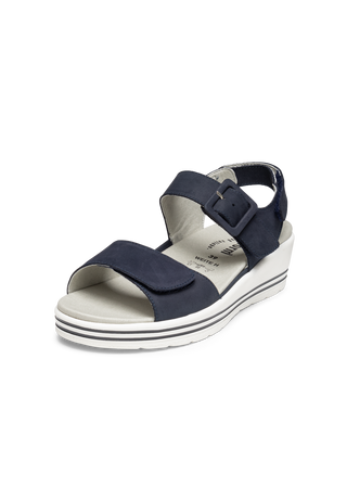 luftige Sandale Softnubuk marine