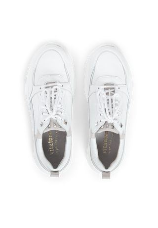 sportlicher Sneaker Hirschleder weiß