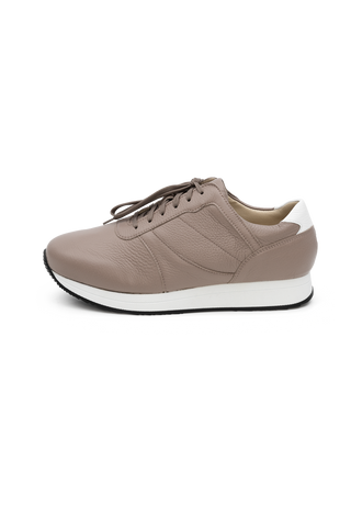 weicher Sneaker Hirschleder taupe