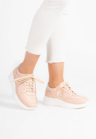 softer Sneaker Hirschleder coralpink