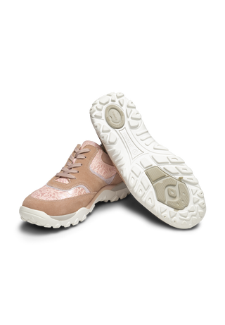 einzigartiger Halbschuh echt Leder rosa