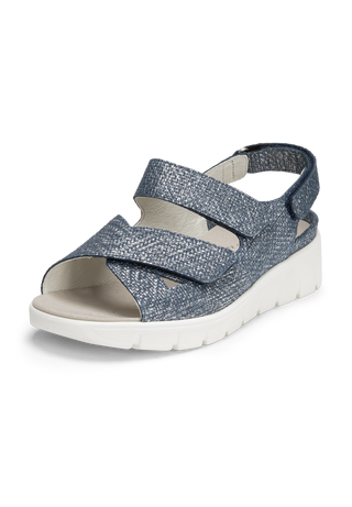 geniale Sandale Veloursleder marine
