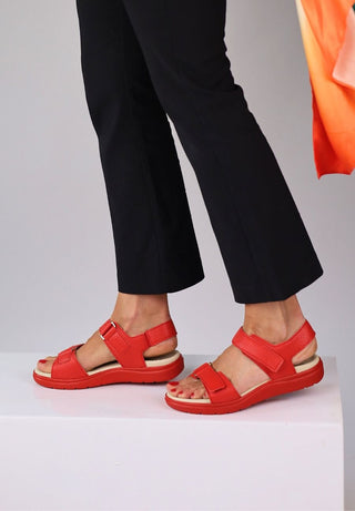 nette Sandale Nappaleder rot