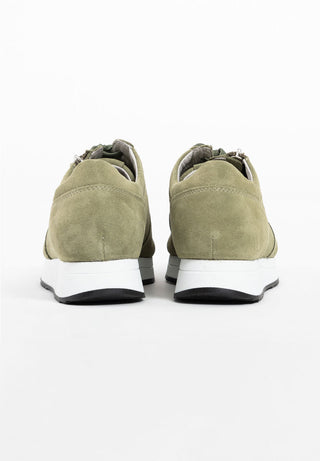 funkelnder Sneaker Veloursleder kiwi