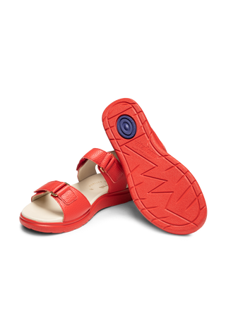 nette Sandale Nappaleder rot