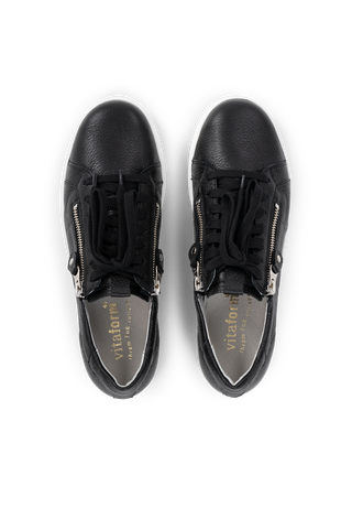 erstklassiger Sneaker Hirschleder schwarz
