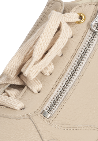 populärer High-Top-Sneaker Hirschleder beige