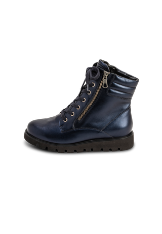 trendige Boots Nappaleder dunkelblau