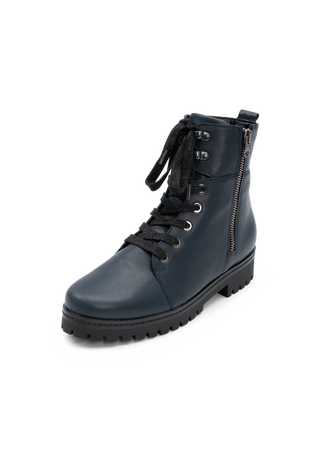 trendiger Bootie Nappaleder ozean