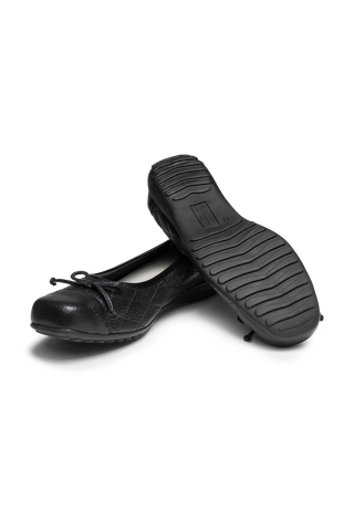herrlicher Ballerina Hirschleder schwarz