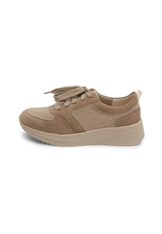 nachhaltiger Sneaker Samtziege beige