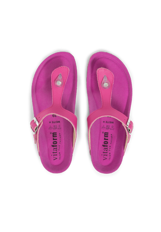 leichte Pantolette Softnappaleder pink