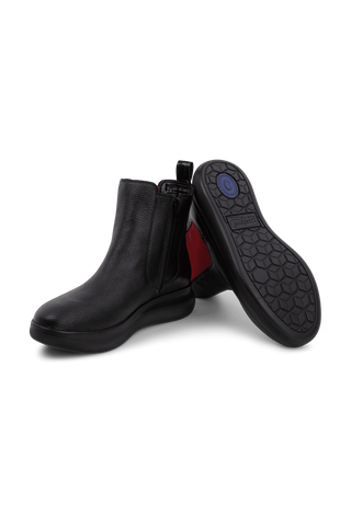 tadellose Stiefelette Hirschleder schwarz