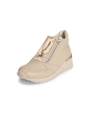 populärer High-Top-Sneaker Hirschleder beige