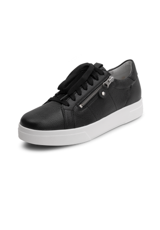 erstklassiger Sneaker Hirschleder schwarz