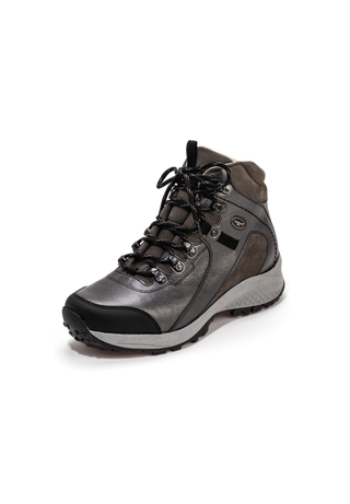 formstarke Trekkingstiefelette Nappaleder anthrazit