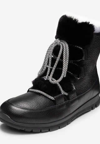 erstaunliche Stiefelette Hirschleder schwarz