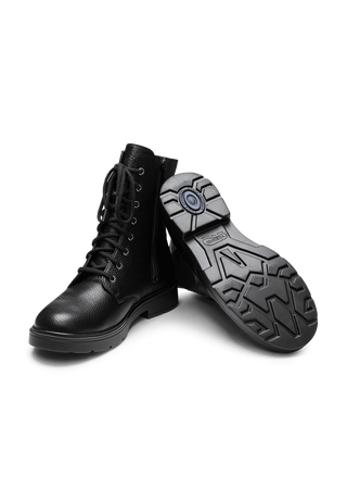 sehenswerte Stiefelette Hirschleder schwarz