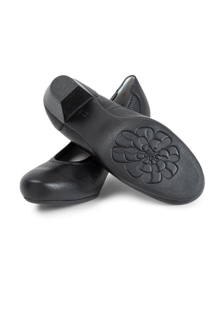 femininer Pumps Hirschleder schwarz