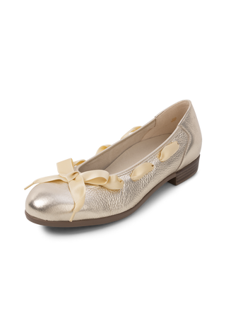 edler Ballerina Hirschleder gold