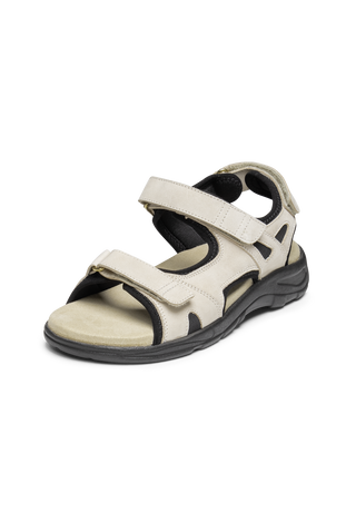 bequeme Sandale Softnubuk beige