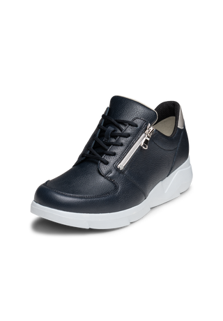 unverzichtbarer Sneaker Leder/Stretch marine