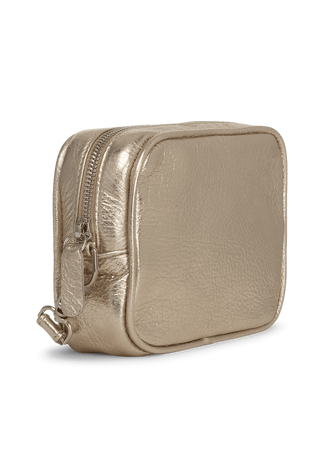 praktische Tasche Hirschleder gold