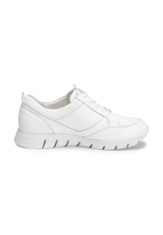 attraktiver Sneaker Hirschleder weiß