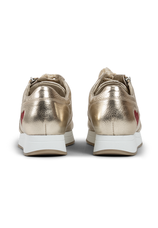 liebevoller Sneaker Hirschleder gold