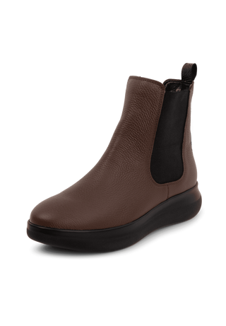 tadellose Stiefelette Hirschleder braun