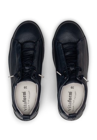sehenswerter Sneaker Hirschleder marine