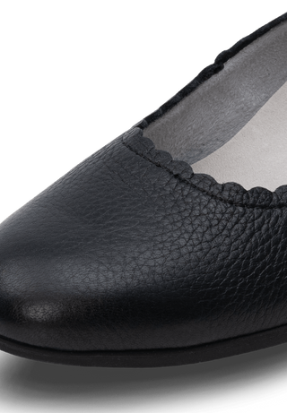 softer Pumps Hirschleder schwarz