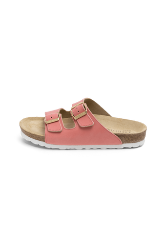 olivenblattgegerbte Pantolette Softnappa soft pink