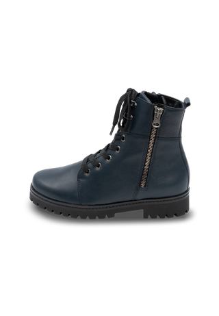 trendiger Bootie Nappaleder ozean