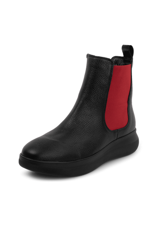 tadellose Stiefelette Hirschleder schwarz