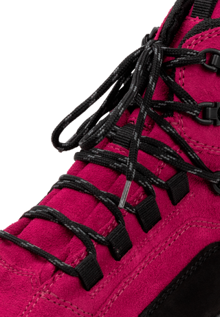 begehrte Trekking-Stiefelette Veloursleder pink