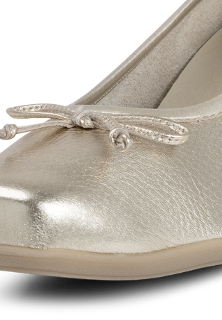 limitierter Ballerina Hirschleder gold