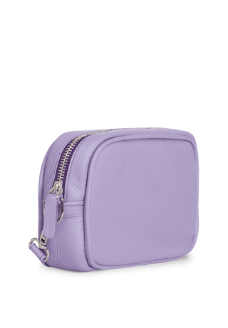 praktische Tasche Hirschleder flieder