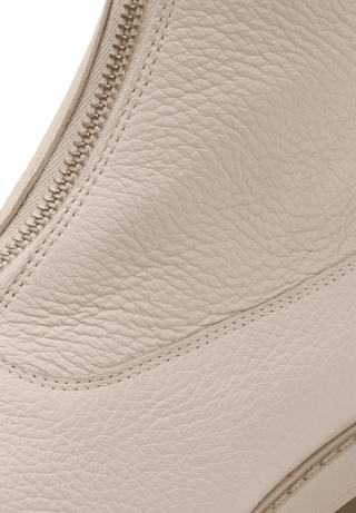 perfekte Stiefelette Hirschleder beige