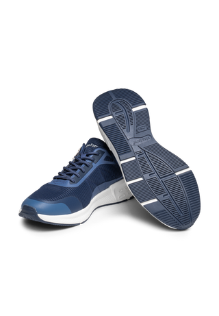 sportlicher Sneaker Mesh blau