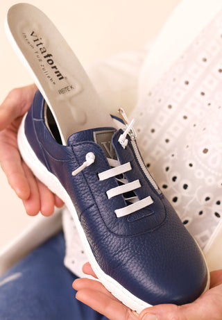 aktiver Sneaker Hirschleder marine