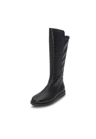 reptil Stiefel Hirschleder schwarz