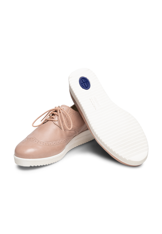 budapester Halbschuh Leder/Stretch altrosa
