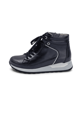 aktueller Sneaker-Boots Softnappaleder marine