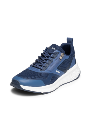 sportlicher Sneaker Mesh blau