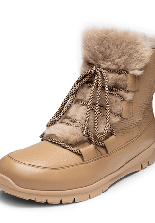 erstaunliche Stiefelette Hirschleder taupe