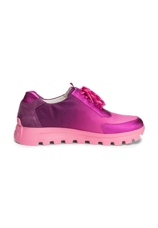 bunter Sneaker Echt Leder & Textil  pink