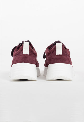 nachhaltiger Sneaker Samtziege aubergine